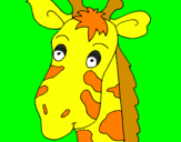 Desenho Cara de girafa pintado por jessica