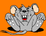 Desenho Rato a rir pintado por gigi