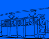 Desenho Eléctrico com passageiros pintado por lucas.com