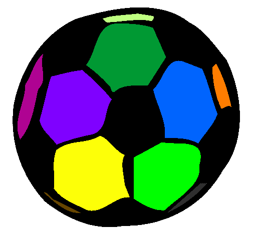 Desenho Bola de futebol pintado por tar