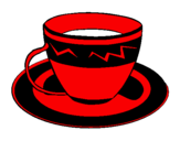 Desenho Taça de café pintado por gabryell