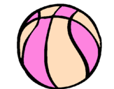 Desenho Bola de basquete pintado por maiza