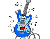 Desenho Guitarra pintado por kamilla - guitarra
