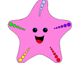 Desenho Estrela do mar pintado por gabriela estrela do mar