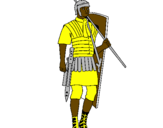 Desenho Soldado romano pintado por HENRIQUE