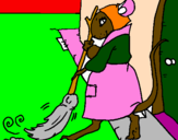 Desenho La ratita presumida 1 pintado por cecilia