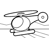 Desenho Helicoptero pequeno pintado por nani