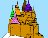Desenho Castelo medieval pintado por jose leandro