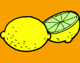 Desenho Limão pintado por ines a.j.r