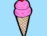 Desenho Cone de gelado pintado por auilar
