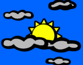 Desenho Nublado pintado por otavio