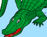 Desenho Crocodilo  pintado por luizfelipe