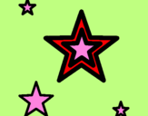 Desenho Estrela pintado por rafael