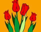 Desenho Tulipa pintado por antonio