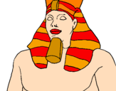 Desenho Ramses II pintado por lina