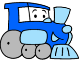 Desenho Comboio pintado por João