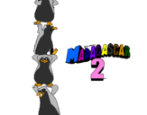 Desenho Madagascar 2 Pingüinos pintado por diana