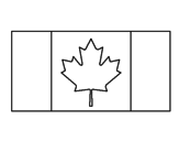 Desenho Canadá pintado por luciana