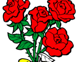 Desenho Ramo de rosas pintado por pra vc cunhada elisa !!!!