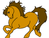 Desenho Cavalo robusto pintado por Cavalo
