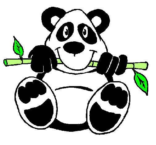Desenho Urso panda pintado por Leao