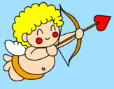 Desenho Cupido  pintado por carol
