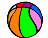 Desenho Bola de basquete pintado por Bruno