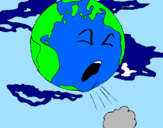 Desenho Terra doente pintado por dffffff