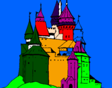 Desenho Castelo medieval pintado por enzo gabriel foeger cunha
