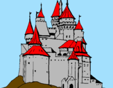 Desenho Castelo medieval pintado por marcelo