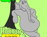 Desenho Horton pintado por biel vilela