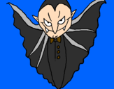 Desenho Vampiro aterrorizador pintado por caique
