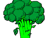 Desenho Brócolos pintado por caroll