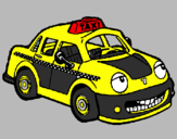 Desenho Herbie Taxista pintado por Davi