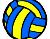 Desenho Bola de voleibol pintado por joana