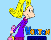Desenho Horton - Sally O'Maley pintado por Iara