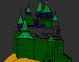 Desenho Castelo medieval pintado por gabriel