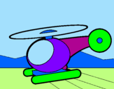 Desenho Helicoptero pequeno pintado por zully