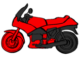 Desenho Motocicleta pintado por don