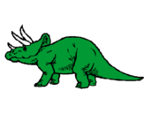 Desenho Triceratops pintado por Gabriel