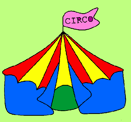 Desenho Circo pintado por Patricia