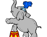 Desenho Elefante pintado por ilka