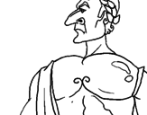 Desenho Julio César pintado por kyh
