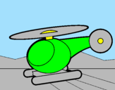 Desenho Helicoptero pequeno pintado por diogo