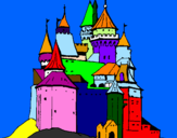 Desenho Castelo medieval pintado por gabriel