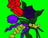 Desenho Ramo de flores pintado por DANYELL