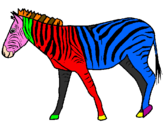 Desenho Zebra pintado por layla