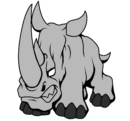 Desenho Rinoceronte II pintado por dinousauro