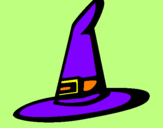 Desenho Chapéu de bruxa pintado por tete