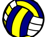 Desenho Bola de voleibol pintado por tomás